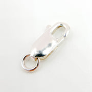 10MM White Sterling Silver Lobster Clasp